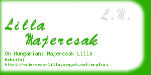 lilla majercsak business card